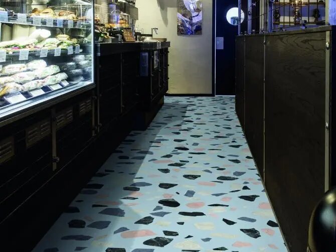 潔福（潔弗樂(lè )）肌理地板 水磨石 / 水泥紋 LVT 地板 適配辦公教育質(zhì)感空間